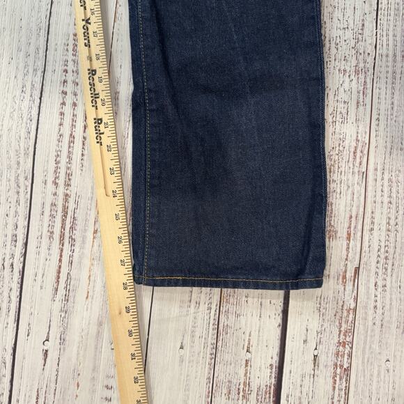 Levi’s 501 STF Jeans Men 38x30 Dark Raw Denim Button Fly Straight Rigid VTG - Picture 4 of 5